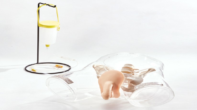 (M160-1) TRANSPARENT MALE CATHETER MODEL 